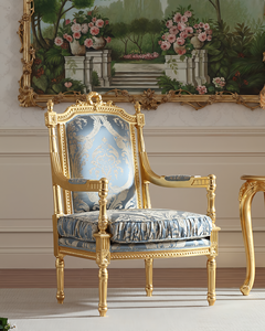 <span class=keywords><strong>Fauteuil</strong></span> de salon de style antique <span class=keywords><strong>pour</strong></span> villa, design sculpté à la main, peinture à la feuille d'or, dossier haut, <span class=keywords><strong>fauteuil</strong></span> de détente en tissu doux, <span class=keywords><strong>fauteuil</strong></span> de luxe - Product Image 5