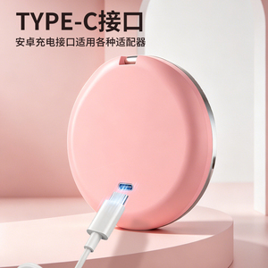 1x 5x mirror super mini Rechargeable Double-Sided <b>Pocket</b> LED Cosmetic 3 color led Magnifying Mirror for Travel Makeup - Product Image 4