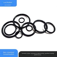 Gasket Karet Silikon EPDM yang disediakan oleh pabrik, komponen bentuk khusus non-standar, segel karet nitril model LX-0149