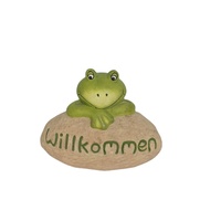 Modèle moderne de sculpture de grenouille en résine avec prince héritier princesse pour figurine d'étang de jardin emballage direct d'usine décoratif pour la maison