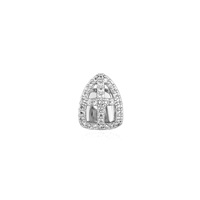 Hip Hop glacé cubique moissanite grillz simple croix dents grillz bijoux dent plaine décoration pour hommes bijoux