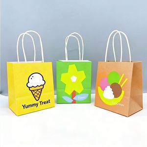 Customizable Eco-Friendly Recyclable Kraft Laminated Die-Cut Cosmetic Mini Bags Beautiful Personalized Logo for Supermarket - Product Image 2