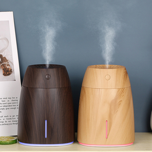 Humidificateur ultrasonique 600 ml à grain de bois, alimenté par USB, avec fonction de minuterie et hydratation, pour hôtel, voiture et usage domestique - Product Image 4
