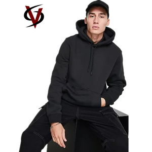 Felpe da Uomo 2021, 70% <span class=keywords><strong>Cotone</strong></span> 30% Poliestere, Felpa con Cappuccio Nera - Product Image 3