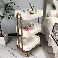 Chariot de salon de beauté mobile Yicheng Beauty SPA Salon support de rangement multifonctionnel pour chariot à ongles avec roues à vendre