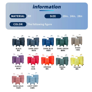 2025 Mô Hình 20 24 28 Kích Thước Túi Du Lịch Túi Hành Lý Trường Hợp Tùy Chỉnh Tsa Khóa Máy Tính Hành Lý Trường Hợp Kích Thước Xách Tay Mang Theo Trên - Product Image 5