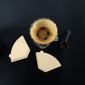 Filtres à café en papier brun non blanchi en pâte de bois jetables, 100-200 unités, compatibles avec les cafetières à filtre et pour le café préparé à la main - Product Image 5