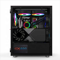 V650 negro OEM Mini ITX caja de la computadora de aluminio Micro ATX PC/muebles de juegos/Torres de juego fresco con ventilador enfriador