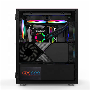 V650 negro OEM <span class=keywords><strong>Mini</strong></span> <span class=keywords><strong>ITX</strong></span> caja de la computadora de aluminio Micro ATX <span class=keywords><strong>PC</strong></span>/muebles de juegos/Torres de juego fresco con ventilador enfriador - Product Image 5
