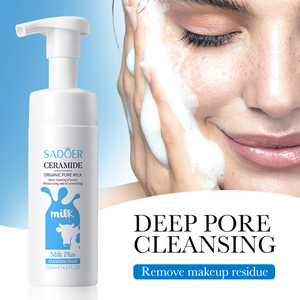 Label privé mousse nettoyante <span class=keywords><strong>lait</strong></span> plus nettoyant pour le visage nettoyage en profondeur nettoyant hydratant pour le visage pour les soins de la peau ou les démaquillants quotidiens - Product Image 2