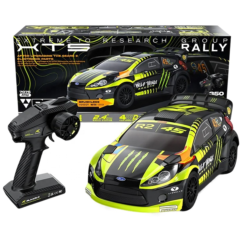 XTS-F10 RLAARLO 1:10 весы бесщеточный 4X4 RC раллийный автомобиль 4WD из углеродного волокна водонепроницаемый ESC металлический механизм сервопривод Герметичный Стальной дифференциал