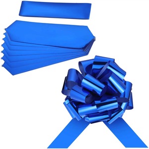 Custom Star Bow Satin Metallic Blue Eco-Friendly Polypropylene 30cm Gift <b>Ribbon</b> <b>for</b> <b>Car</b> Decoration Christmas - Product Image 3