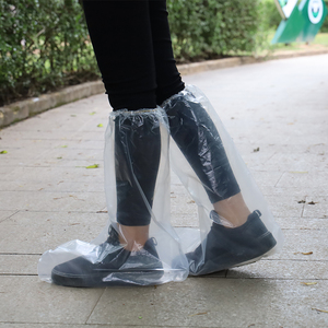 Windproof biểu tượng tùy chỉnh không thấm nước nhựa dùng một lần khởi động Bìa Áo mưa mưa khởi động - Product Image 6