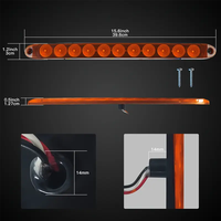 Nouveau 16 "11 LED s bande de feu arrière de frein monté en hauteur pour remorque camion RV camionnette-haute qualité clignotant bord lumière