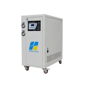 Uso Industrial 10KW-20KW 3ton 5ton 6ton Mini Refrigerado A Água Chiller Com Tanque De Água De Aço Inoxidável