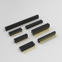 Connecteur de carte à broches droites double rangée femelle OEM PM127-2-04-Z-4.3-G0, pas de 20 mm