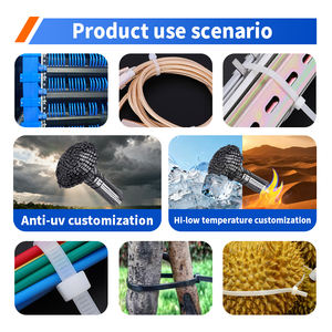 Attaches à glissière en nylon ignifuge de haute qualité, autobloquantes, 12 mm, pour équipements électriques et câblage de salle serveur - Product Image 2