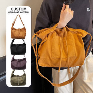 Sac bandoulière personnalisé ODM, mode simple, couleur unie, pour femme - Product Image 6