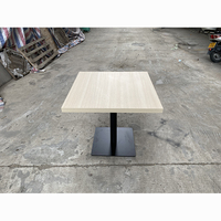 Restaurant Outdoor Kommerzieller Rechteckiger Quadratischer HPL-Laminat Metall-Möbel Tischplatte für Hotel Bar Pub Café DT396