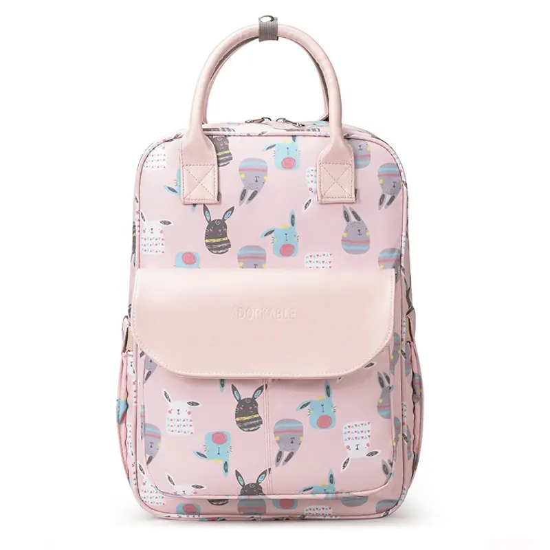 Quality large full printing animal cartoon pattern travel waterproof nappy babi mothers mommy baby backpacks diaper bag backpack