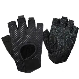 Workout Gloves Weight Lifting Shorty Fingerless Gloves with Curved Open Back for Powerlifting Gym Gloves