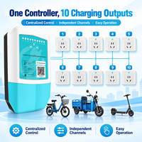 Station de recharge intelligente à 10 prises avec gestion à distance pour flotte de trottinettes et tricycles électriques - Fabricant chinois