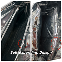 Sac isotherme pour envoi postal, résistant à l'humidité, extensible en 3D, en feuille d'aluminium, pour produits pharmaceutiques, médicaments, fournitures médicales, approuvé RoHS