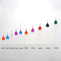 Bouchon d'embout d'aiguille flacon compte-gouttes 10 15 20 30 ml bouchon à vis PE plastique précis goutte colle huile essentielle encre bouteille à presser