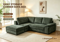 Canapé en L de luxe en gros, mobilier sur mesure, canapé-lit pour salon et hôtel