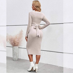 King Mcgreen Star Robe pour femmes enceintes, robe <span class=keywords><strong>enceinte</strong></span> à manches longues transfrontalière, élégante jupe tricotée automne et hiver - Product Image 4