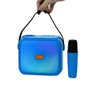 El mejor equipo de sonido altavoces portátiles Altavoz de karaoke de 4 pulgadas con micrófono y Bluetooth