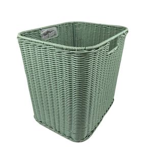 Supply Wholesale Standard Low Price Woven Dirty Clothes Organizer Plastic Storage Laundry Basket With Handles