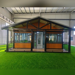 Vente Flash : Villa Préfabriquée Moderne Extensible en Conteneur, Isolée Thermiquement, Anti-Rouille, avec Porche et Intérieur Complet, Idéale pour Bureau - Product Image 4