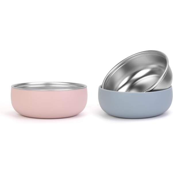 Leakproof Anti Slip Suction Bowls Stainless