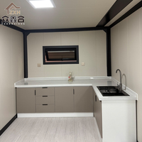 Casa Contenedor Expandible de 20/40 Pies con Doble Ala, de 1 a 4 Dormitorios, con Sala de Estar, Cocina y Baño