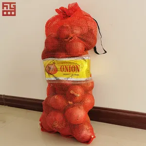 Bolsas de malla pp, 15kg, 20kg, 25kg, para embalaje de patatas, callos, leña