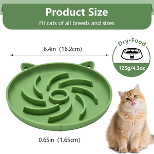 Pet Licking Slow Feeding <b>Mat</b> for Cats & Dogs Non-Slip Base Anti-Choking Design Portable Waterproof <b>Silicone</b> Indoor/Outdoor Use - Product Image 4