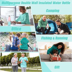 Bouteille d'eau isotherme en acier inoxydable <span class=keywords><strong>de</strong></span> 17 oz, à double paroi, sous vide, anti-fuite, sans BPA, pour boissons chaudes et froides, course à pied, gym, sport - Product Image 6