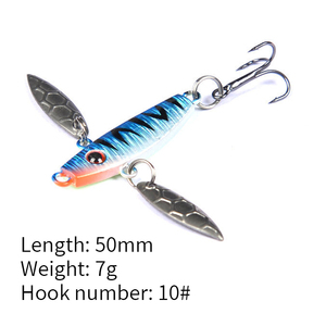 Anzuelo de pesca de hielo, anzuelo de plomo, señuelo falso de Metal, anzuelo triple, plantilla de plomo, lentejuelas, cuchara de Metal de invierno, señuelo de pesca - Product Image 6