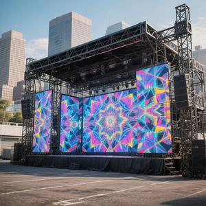 Écran LED vidéo mural extérieur Jode P3.91 couleur pleine résolution, étanche, pour <span class=keywords><strong>la</strong></span> location, <span class=keywords><strong>la</strong></span> publicité, l'affichage mobile, les concerts - Product Image 1