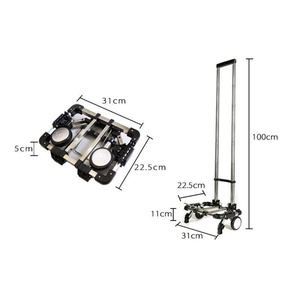 Carrito de Mano Plegable Portátil Mini de Acero Inoxidable para Camping al Aire Libre, Precio de Fábrica en China - Product Image 6