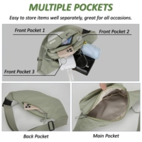 Sac banane léger et durable, personnalisable en plusieurs couleurs, avec plusieurs modes de port, idéal pour la randonnée, la marche, les voyages et les trajets quotidiens