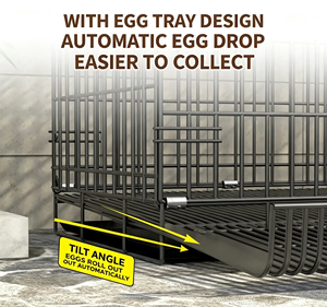 Chicken Coop Fence Poultry Balcony Folding Breeding Cage Cleaning Manure Outdoor Automatic Egg-laying - Product Image 4