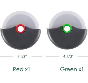 ที่ตัดพิซซ่าทรงกลมแบบแมนนวล สแตนเลส พลาสติก พร้อมโลโก้สั่งทำ - Product Image 2