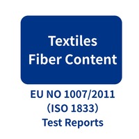 Informe de Contenido de Fibras Textiles Certificado EN ISO 1833 para Control de Calidad, Cobertura UE, Plazo de Entrega de 5 Días, Laboratorio Integral