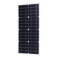 Panneaux solaires monocristallins flexibles imperméables, efficacité de 21%, pour usage domestique, chargeur solaire portable pas cher avec port de sortie USB, voiture, camping-car