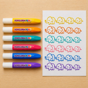 Ensemble de stylos à bulles de haute qualité pour enfants, jouet créatif de dessin, stylos magiques gonflables pour la peinture des enfants - Product Image 4