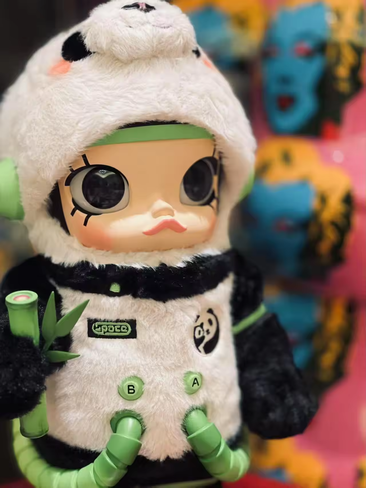POPMART SPACE MOLLY Panda 400% Trendy Big Baby Figure Toy