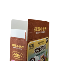 Boîte d'emballage en carton blanc personnalisée avec impression couleur, laminée mate, utilisée pour les boîtes cadeaux de bonbons et de biscuits, boîtes en papier