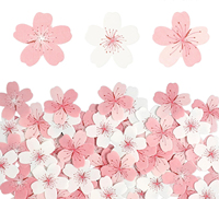 Papier gaufrier comestible fleurs Sakura rose fleurs de cerisier papier de riz pour la décoration de gâteau d'anniversaire de fête